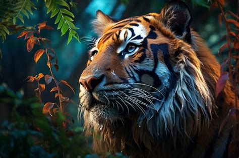 Premium Photo Sumatran Tiger In The Jungle Wildlife Scene From Nature