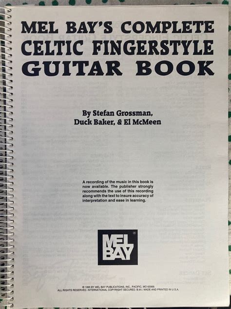 Mel Bays Complete Celtic Fingerstyle Guitar Book By Stefan Grossman Duck Baker And El Mcmeen