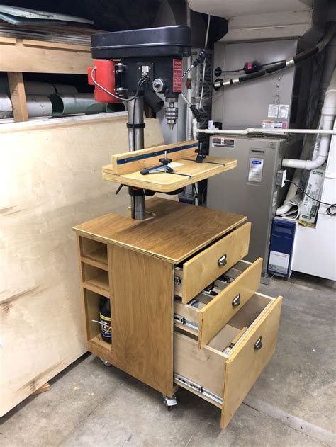 Drill Press Cabinet And Table Drill Press Table Drill Press