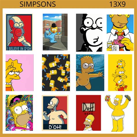 Simpsons Quadros Decorativos Bart Home Placas Decorativas