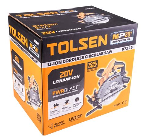 V Cordless Circular Saw Tolsen Tools Usa