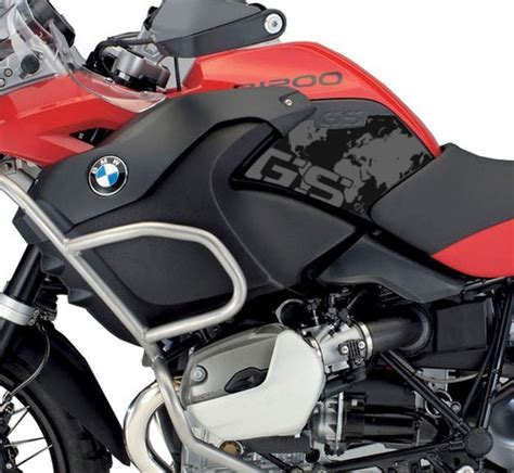 Adesivo Protetor Lateral Tanque Bmw R Gs Mapa Cinza Frete Gr Tis