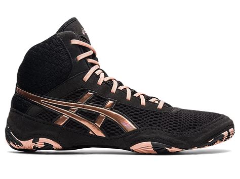 Matblazer Women Blackrose Gold Womens Wrestling Shoes Asics