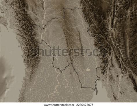 Bago Division Myanmar Elevation Map Colored Stock Illustration 2280478075 | Shutterstock