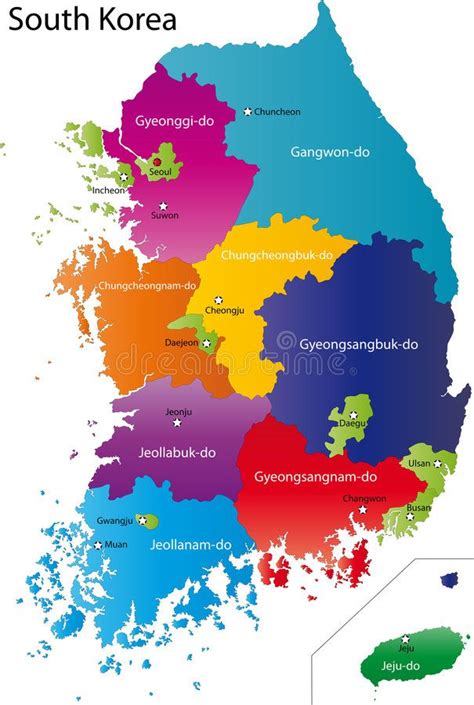 South Korea Region Map