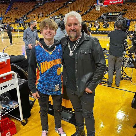 Guy Fieri Shares Throwback With Son Ryder At Warriors NBA Finals