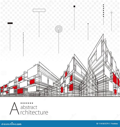 Fondo Arquitect Nico Abstracto Del Dibujo Ilustraci N Del Vector