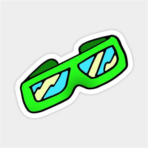 Sunglasses Doodle Art Sticker Sunglasses Magnet Teepublic