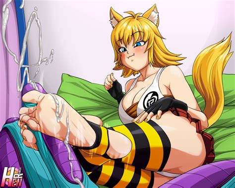 Sherry Footjob Dragon Ball Xenoverse By RankerHen Hentai Foundry