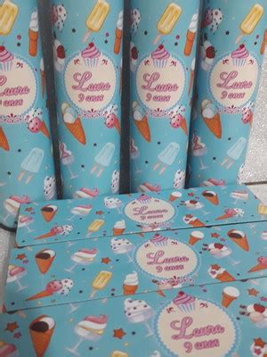 Tema Sorvete Compre Produtos Personalizados No Elo