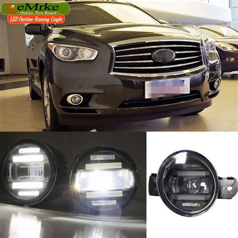 Eemrke Xenon White High Power In Led Drl Projector Fog Lamp With Lens