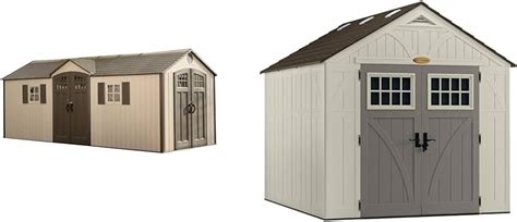 Amazon Lifetime 60127 20 X 8 Ft Outdoor Storage Shed Desert