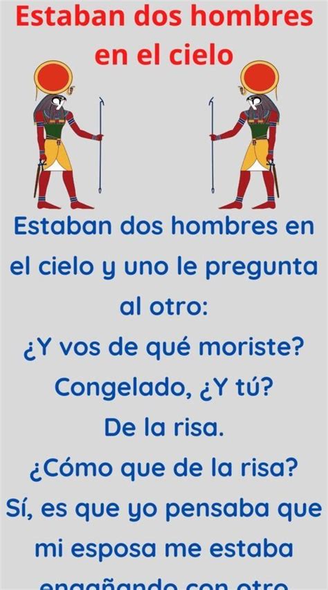 Estaban Dos Hombres En El Cielo Humor De Coqueteo Pensamientos