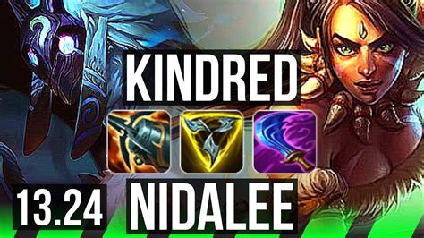 KINDRED Vs NIDALEE JNG Comeback 65 Winrate Godlike NA Diamond