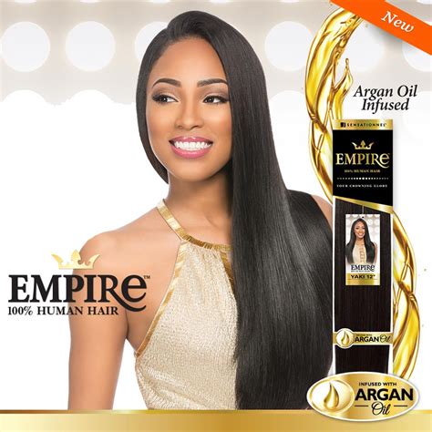 Sensationnel Empire Human Hair Weave - YAKI (Infused with Argan Oil ...