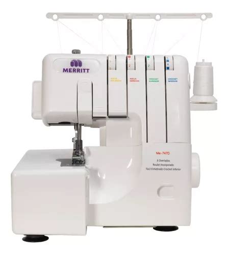 Máquina De Coser Overlock Merritt Me 747d 135w 1300ppm 4hilo Color