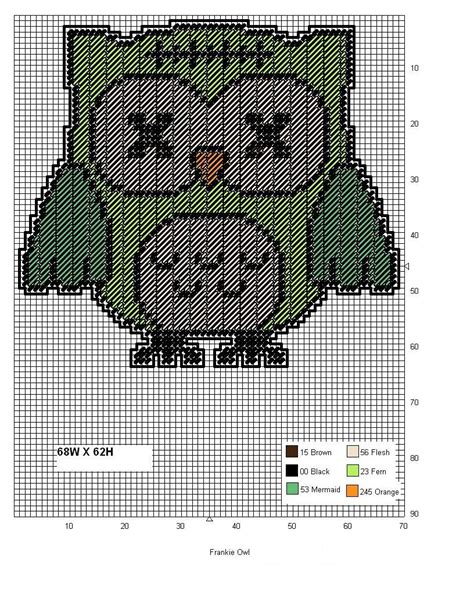 OWL Plastic Canvas Stitches Plastic Canvas Patterns Free Plastic