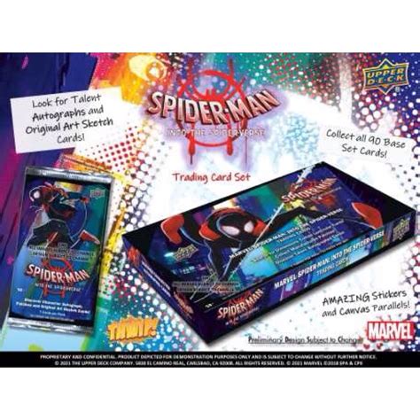 Upper Deck Marvel Spiderman Into The Spider Verse Hobby Box