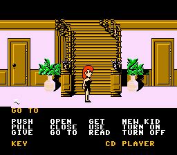 Screenshot Of Maniac Mansion Nes Mobygames