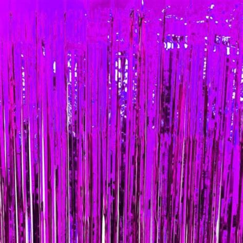 2m 3m Self Adhesive Foil Fringe Tinsel Shimmer Curtain Happy Birthday