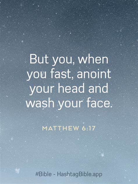 The Words But You When You Fast And Your Head And Wash Your Face