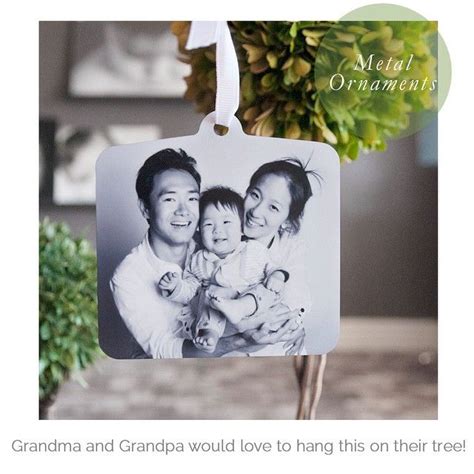 Personalized Metal Ornaments With Your Photos