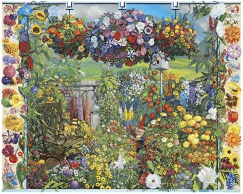 Annual Flowers Pieces White Mountain Serious Puzzles