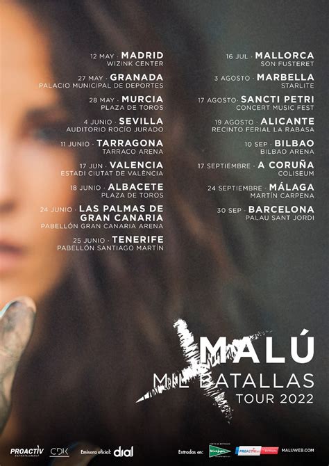 Gira Mil Batallas Malú 2022 Entradas Madrid Barcelona Sevilla