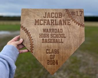 Custom Home Plate Coach Gift Etsy