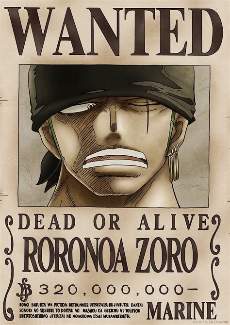 Zoro New World Wanted Poster - One Piece Collectible Philippines | Ubuy