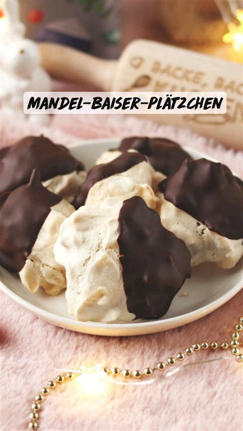 Mandel Baiser Pl Tzchen Backrezepte Kekse Rezept Einfach Biskuit