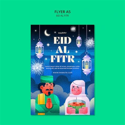 Plantilla para la celebración del eid al fitr Archivo PSD Gratis