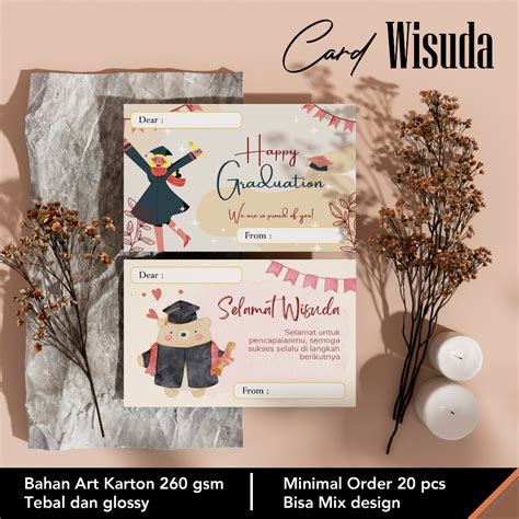 Jual GREETING CARD GRADUATION GIFT CARD KARTU UCAPAN WISUDA ARTU