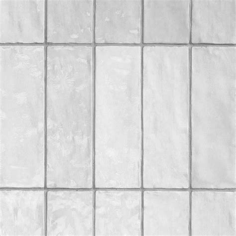 Portmore White 3x8 Glazed Ceramic Subway Wall Tile