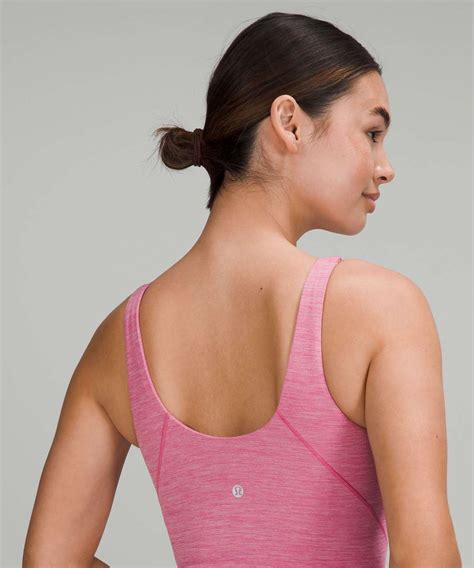 Lululemon Align High Neck Tank Top Heathered Pink Blossom Lulu Fanatics