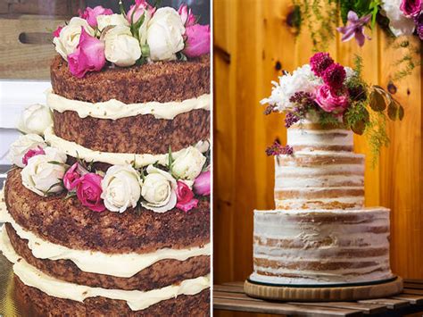 Opções girly de naked cake Constance Zahn 15 anos