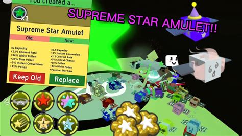 Supreme Star Amulet Endgame Bee Swarm Simulator Youtube