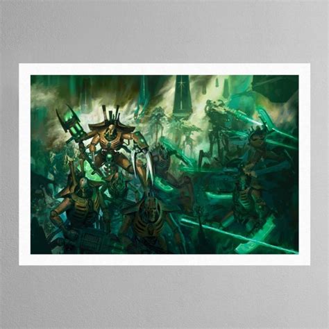 Codex Necrons Cover Art Th Edition Warhammer Art