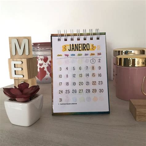 CalendÁrio De Mesa Personalizado Elo7 Produtos Especiais