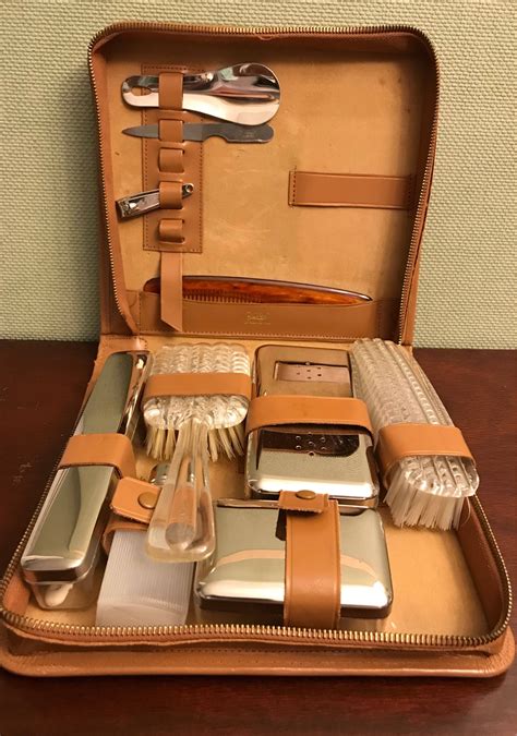 Vintage Mens Shaving Kit Travel Shaving Grooming Kit New Vintage