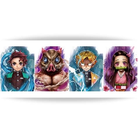 3d Lenticular Anime Poster Holographic Posters Anime Posters Demon Slayer Etsy