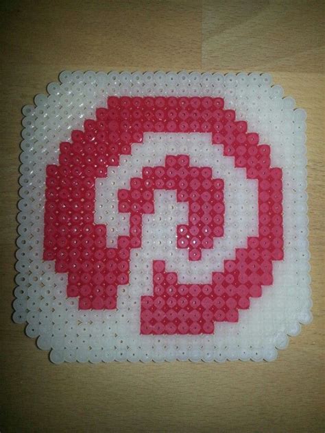 Perler Bead Pinterest Logo Perler Beads Bead Art Pearler Beads