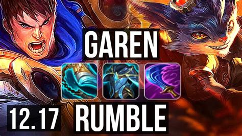 GAREN Vs RUMBLE TOP 11 0 4 6 Solo Kills Legendary 600 Games