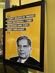 Chaka Chaundh Ratan Tata Quote Frame Motivational Quotes Frames