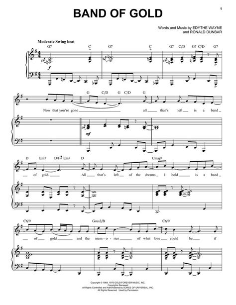 Freda Payne Band Of Gold Jazz Version Arr Brent Edstrom Sheet