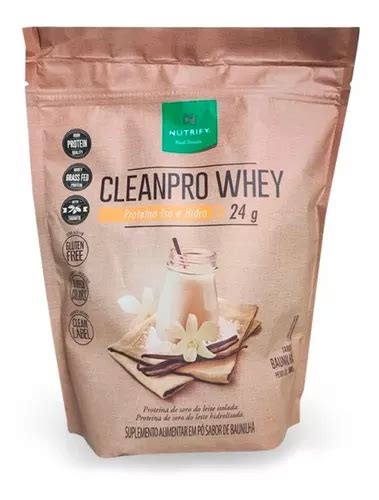 Clean Pro Nutrify 900g Whey Protein Isolado E Hidrolisado Sabor