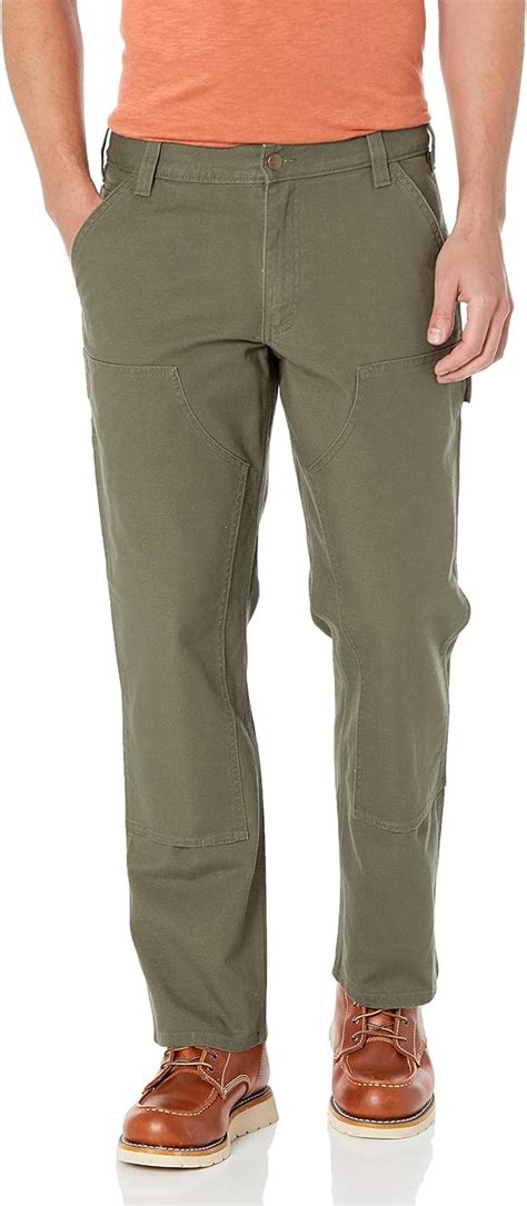 Carhartt Mens Rugged Flex Relaxed Fit Duck Double Front Utility Work Pant Amazonca Clothing