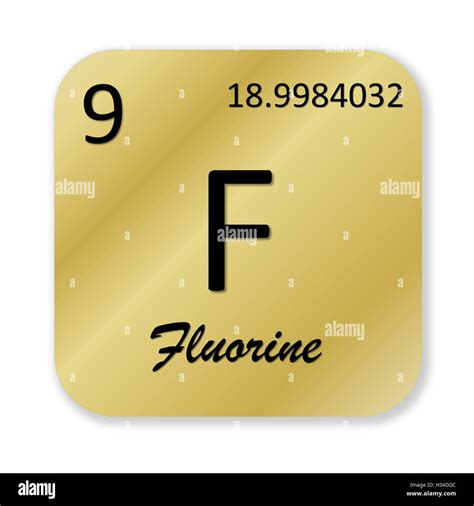 Fluorine element Stock Photo - Alamy