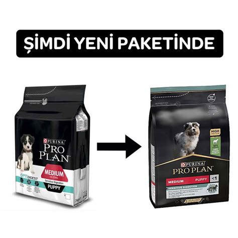 Pro Plan Puppy Sensitive Digestion Kuzu Etli Yavru Köpek Maması 3 kg