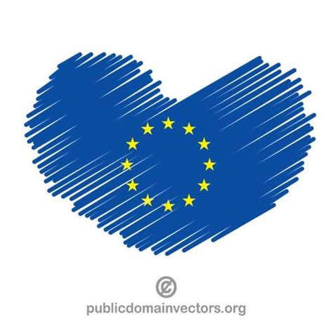 I love European Union | Public domain vectors